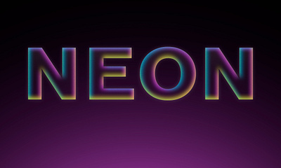 Neon Effect #1 branding design graphic design illustration logo neon photoshop effect