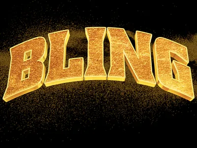 Bling Bling Effect #3 branding design gold graphic design illustration logo photoshop effect ui