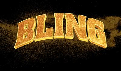 Bling Bling Effect #3 branding design gold graphic design illustration logo photoshop effect ui