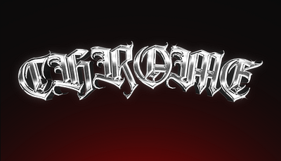 Chrome Effect #8 branding chrome effect chrome logo effect chrome text effect design graphic design illustration logo photoshop effect