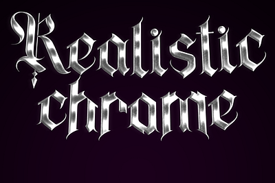 Chrome Effect #10 Free branding chrome effect chrome logo effect chrome text effect design graphic design illustration logo photoshop effect