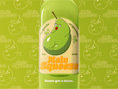 Main Squeeze - Pear adobe branding design fruit graphic design illustration illustrator juice logo main squeeze pear