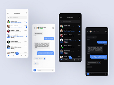 Direct messaging mobile app UI design 013 13 android apps design app design apps design chat app creative daily ui daily ui 013 design direct messaging apps ibrahim mahbub ios apps design messaging app mobile design ui uiux user experiance user interface ux