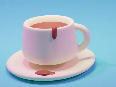 Coffee Cup 3D model 3d 3d model artist blender cup cup model
