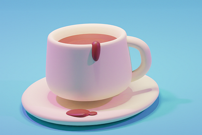 Coffee Cup 3D model 3d 3d model artist blender cup cup model