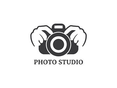 Camera and hand logo design business design logo vector