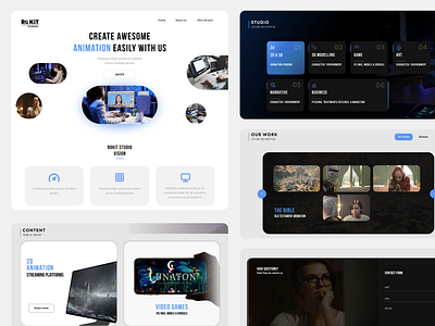 Studio Landing Page app appdesign branding ui uiux