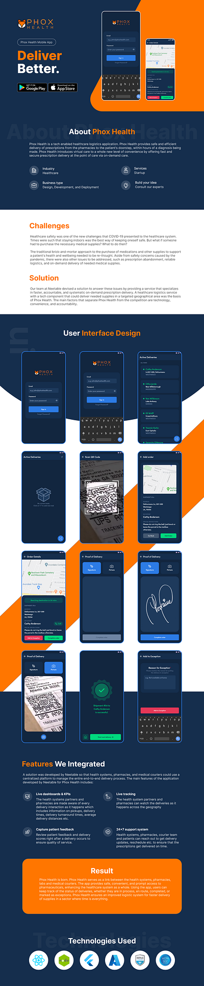 Interface Designs - Phox Health app design design graphic design illustration ui