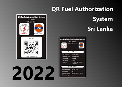 QR Fuel Authorization System Sri Lanka branding design fuel graphic design masking petrol problem sri lanka ui ux