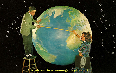 Freak Out in a Moonage Daydream Collage bowie collage davidbowie digitalcollage kolaj pyschedelic collage retro retro collage space space collage uzay vintage