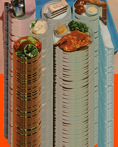 nice to meat you II collage contemporary art digitalcollage food collage glitch kitsch kolaj modern art retro vintage
