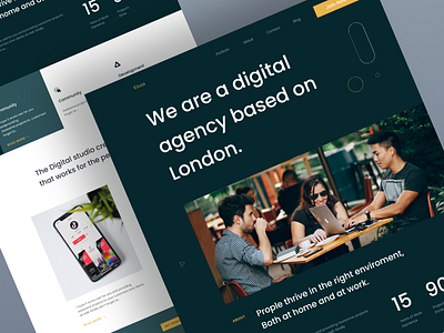 Agency Web agency company creative design ux ui design services design team digital agency home page interface landingpage marketing marketing agency mobile portfolio product design startup typography uidesign uiux web design