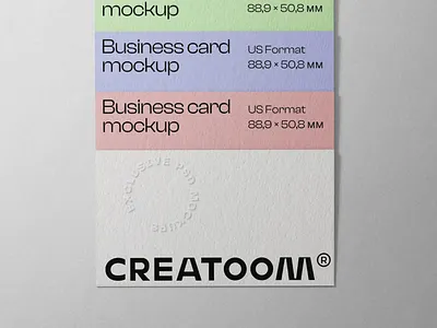 Composition Of Business Card Mockup Top View stationery mockups