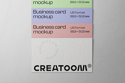 Composition Of Business Card Mockup Top View stationery mockups