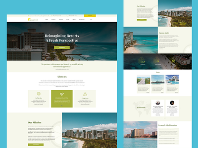 UI / UX Website Design for Resorts adobe illustrator adobe photoshop design figma illustration investment landing page management company real estate resorts ui uiux user experience ux webdesign website