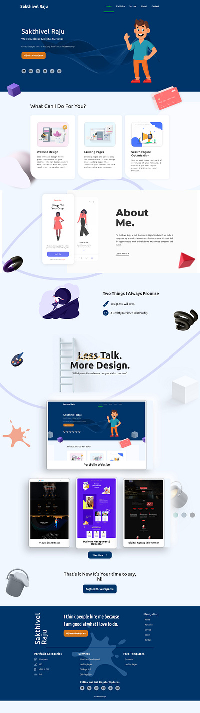 Personal Portfolio Website design web web design website website design wordpress