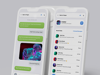 Duo for Chat Apps | Mobile Kit & PWA - App Template android app app template bubble bubble design chat chat app chat application chat bubble chat bubble design design ios iphone message bubble message design mobile modern app sidebar ui web app design