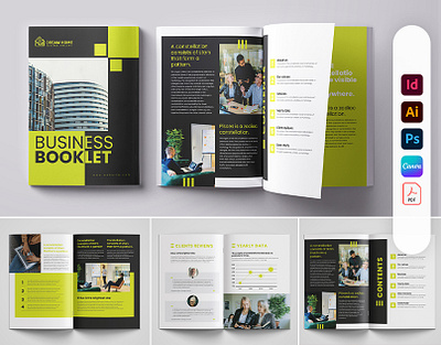 Business Booklet Template Design marketing materials visual identity