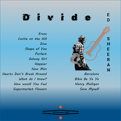 Divide Album Ed Sheeran album illustration songs ui web