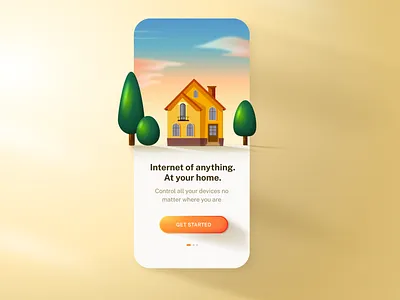 Welcome Home figma home illustration onboarding radial gradients ui design walkthrough