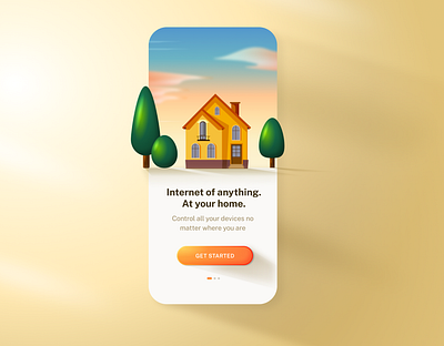 Welcome Home figma home illustration onboarding radial gradients ui design walkthrough