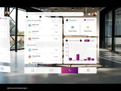 AR Banking (Concept design) ar ar banking augemented reality bank design finance ui ui design ui inspiration
