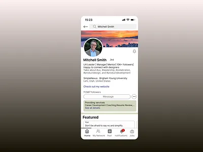 User Profile Day 6 challenge daily ui day6 ui ui challenge user profile user profile day 6 userprofile