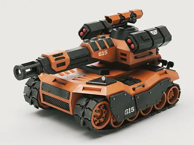 Concept Tank 05 military stylized tank