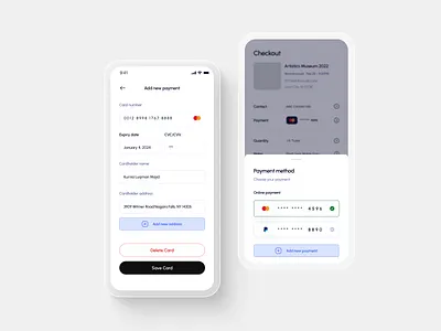 Payment Screens app mobile pay payment ui