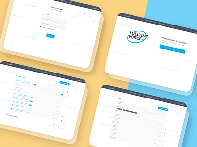 UX UI Design in colaboración with Full Time Force app branding design graphic design ui ux