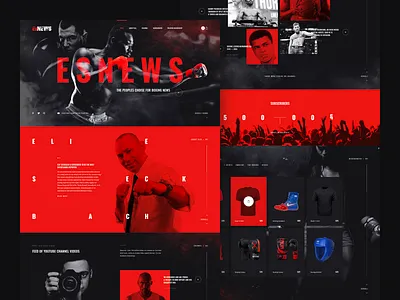 ESNEWS box boxing design fight mma news power reporter service sport training workout