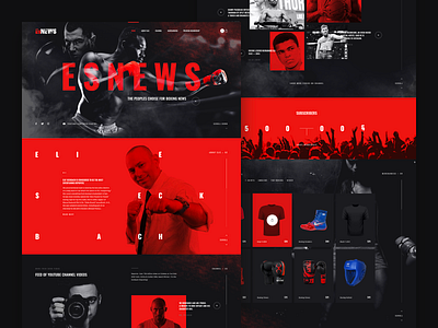 ESNEWS box boxing design fight mma news power reporter service sport training workout