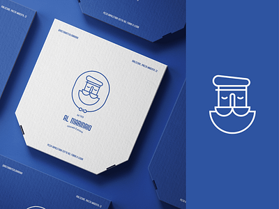 Ristorante Pizzeria "Al Marinaio" - Logo Design & Collaterals blue brand identity branding design food graphic design italian restaurant logo logo design logo restyle pizza pizzeria rebranding restaurant sailor seafood typography vector visual identity white