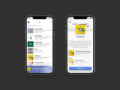 Podcast App UI app design design mobile ui podcast podcast app podcast ui ui ui design user experience user interface ux