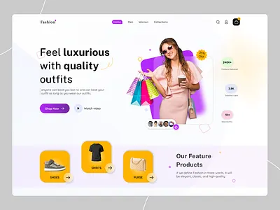 Fashion Website design fashion graphic design shop ui ux