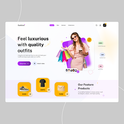 Fashion Website design fashion graphic design shop ui ux