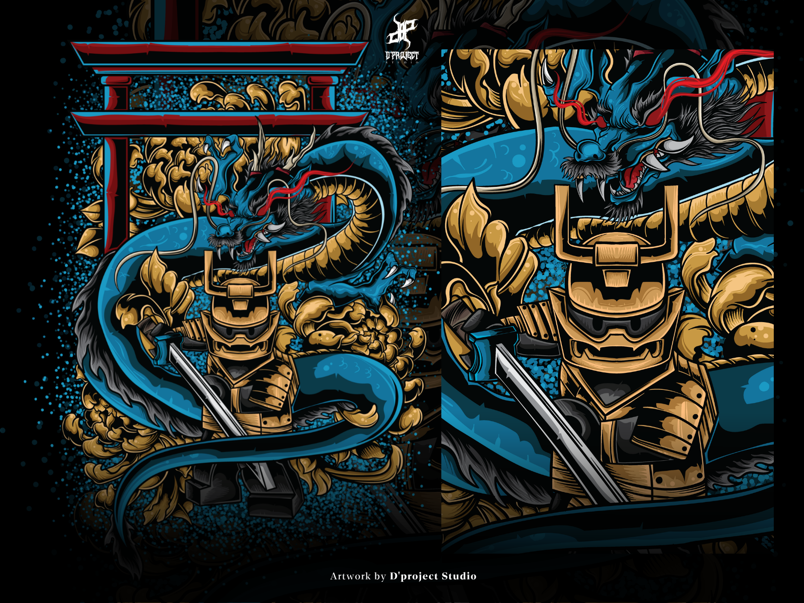 Example of Japanese Style T Shirt Design