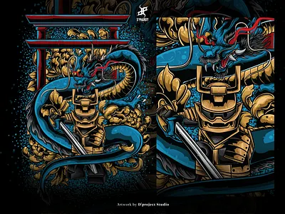 Lego With Dragon Japanese - T-shirt Illustration culture dragon art dragon artwork dragon illustration dragon poster illustration japanese japanese design japanese illustration lego lego design lego illustration lego poster lego vector poster poster art poster design t shirt design t shirt illustration vector