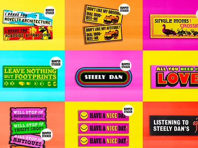 NEW YORK MINUTE SOUVENIR Bumper Sticker Designs 70s design 80s design branding bumper sticker colorful design design etsy graphic design illustration retro design sticker design type typography vintage design