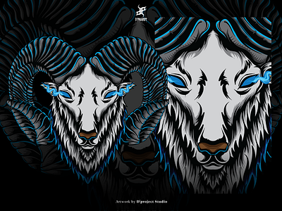 Goat Head Illustration bahpomet bahpomet art bahpomet illustration bahpomet poster dark dark art dark poster goat goat art goat artwork goat head goat head vector goat illustration goat poster goat vector merch illustration poster poster art t shirt design t shirt illustration