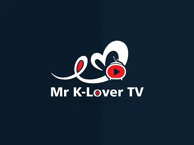 Mr K-Lover TV Logo branding graphic design logo