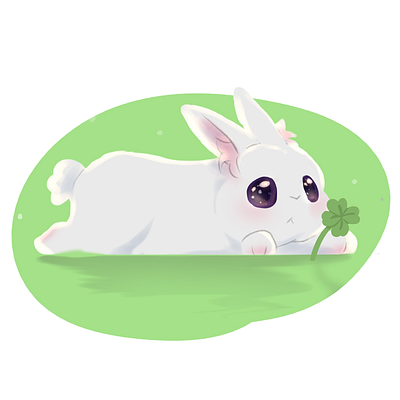 lucky bunny animal bunny design illustration nature rabbit