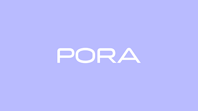 PORA beauty brand branding corean cosmetic cosmetology identidy japan logo logo design logotype makeup minimal skin skin care skincare vector