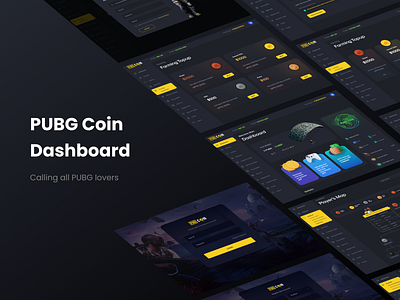 PUBG CoinnDashboard 3d battle dashboard draktheme game gamers games gaming pubg coin dashboard pubgclips pubgindia pubgmobile pubgmoments tournament uidesign website