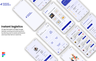 Logistics app app design graphic design logo ui ux