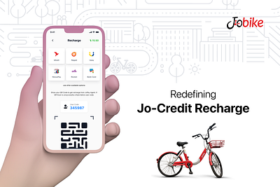 Redefining Jo-Credit Recharge app bike share design jobike ride share ui ux