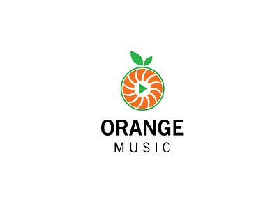 orange music minimalist logo design branding design graphic design illustration logo logodesign logodesigner logomaker logotype marketing vector