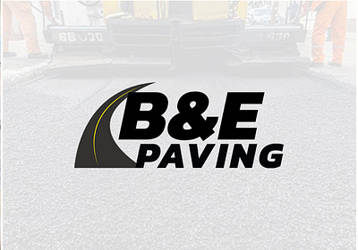 B&E Paving Logo branding graphic design logo vector