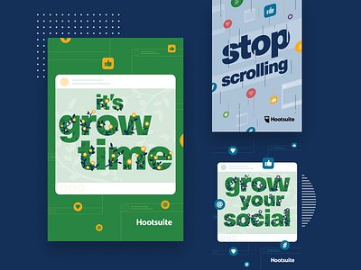 Hootsuite Illustrated Pinterest Campaign b2b campaignillustration digitalart graphicdesign pinterest