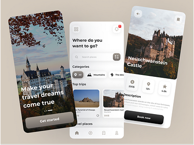 Travel app app countries design expedition insperation ios travel ui ux